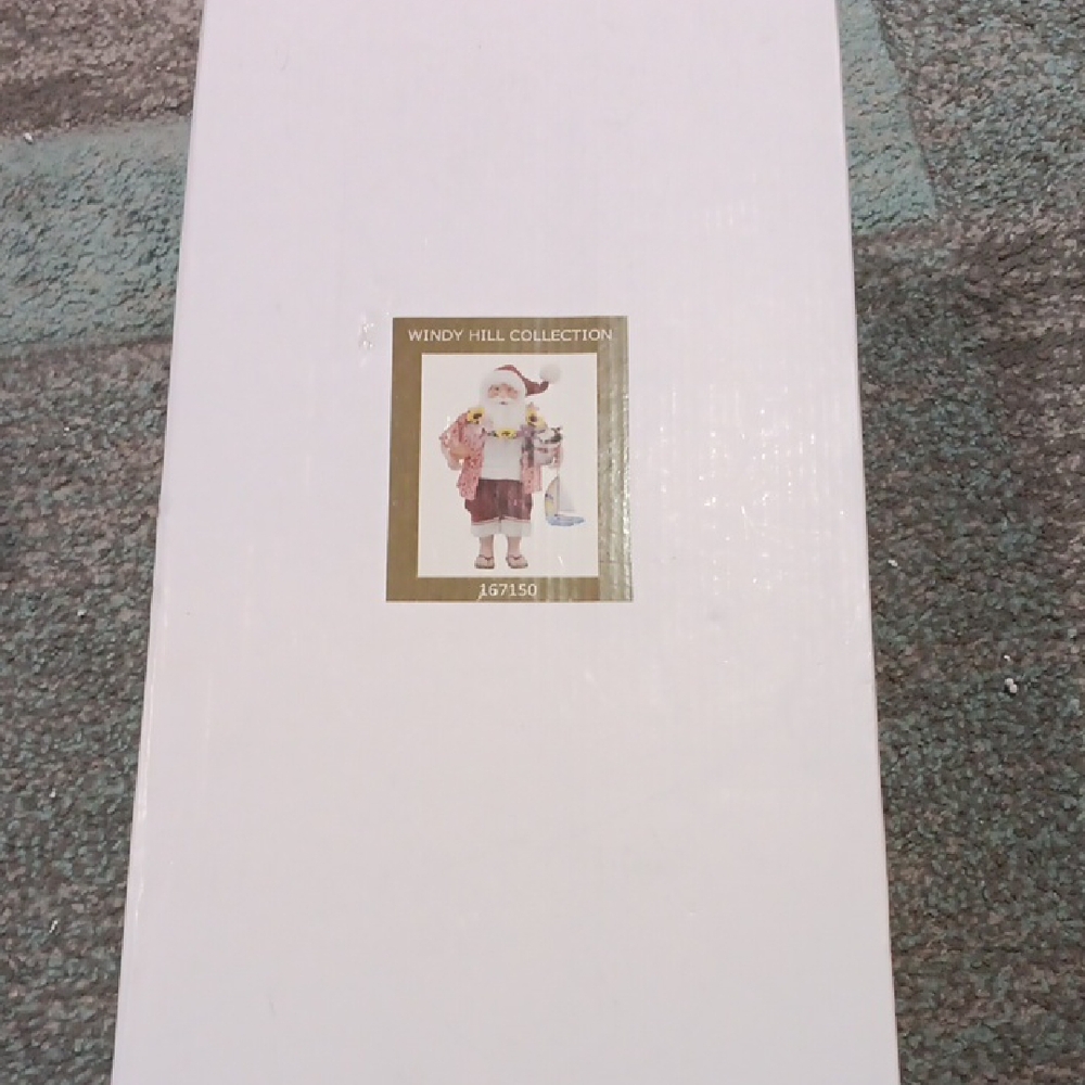 Santa Figurine - Festive Red and White